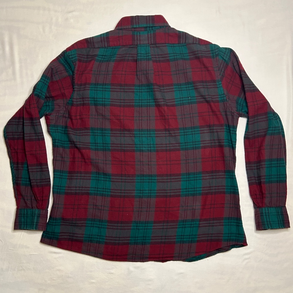 Brooks Brothers Men’s XL Regent Fit Red Green Plaid Flannel Shirt 1818 - Picture 2 of 7